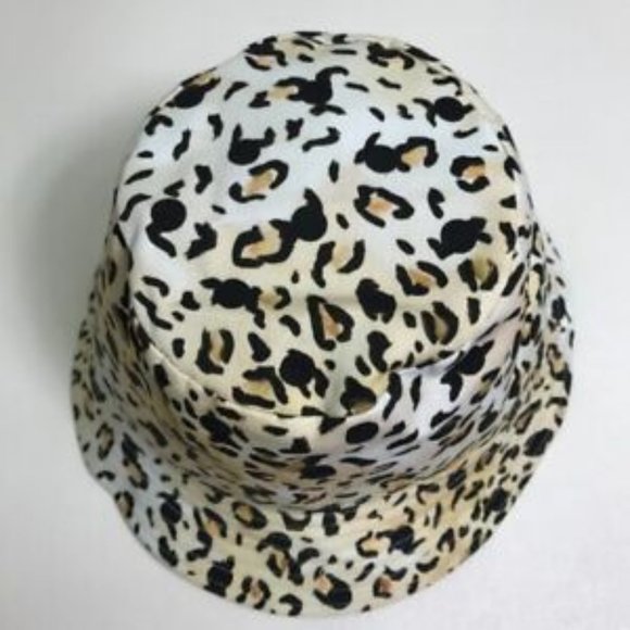 CELINE Gregory Edwards Leopard Bucket hat hat hat cotton Yellow Beige main image 7